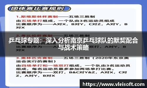 乒乓球专题：深入分析南京乒乓球队的默契配合与战术策略
